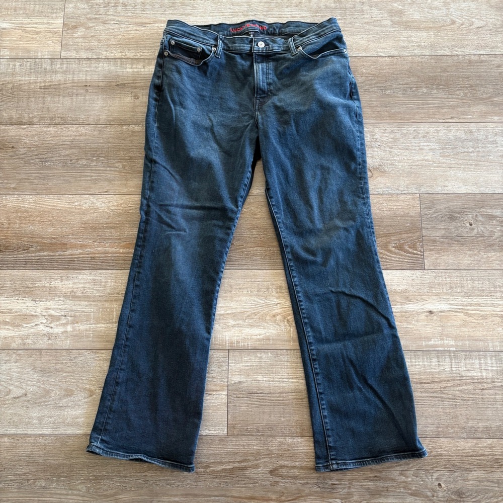 Lucky Brand Sweet Mid Rise Boot Women 16/33 R Blue Denim Mid-Rise Bootcut Jeans